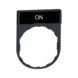 Button/indicator plate XB4/5 Harmony - BUTTON-/INDICATOR.LEGEND PLATE BK WH ZBY - 1