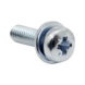 Kombiruuvi suora aluslevy DIN 7985, DIN 6902A - KOMBI DIN 7985 4.8 Z1 PZ ZN M3X10 - 2