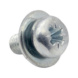 Kombiruuvi aaltoaluslevy DIN 7985, DIN 6904 - KOMBI DIN 7985 4.8 Z3 PZ ZN M3X6 - 2