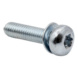 Kombiruuvi aaltoaluslevy DIN 7985, DIN 6904 - KOMBI DIN 7985 8.8 Z3 TX ZN M3X20 - 2