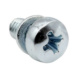 Kombiruuvi jousialuslevy DIN 7985, DIN 6905 - KOMBI DIN 7985 4.8 Z4 PH ZN M3X6 - 2