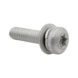 Kombiruuvi jousialuslevy + suora-aluslevy ISO 14583, DIN 6902A, DIN 6905 - KOMBI ISO 14583 4.8 Z4-1 TX DELTA M5X30 - 2