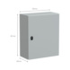 Sein&auml;kaappi IP66, Fe Spacial S3D - SEIN&Auml;KAAPPI FE MET IP66 600X500X250MM - 2