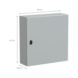 Sein&auml;kaappi IP66, Fe Spacial S3D - SEIN&Auml;KAAPPI FE MET IP66 600X600X200MM - 2