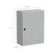 Sein&auml;kaappi IP66, Fe Spacial S3D - SEIN&Auml;KAAPPI FE MET IP66 800X600X300MM - 2