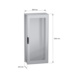 Lattiakaappi PanelSet SFN - LATTIAKAAP. RIVIT SFN 1800X800X400 LASI - 2