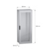  - BAY. FL CABINET SFN 2000X800X500 GLASS - 2