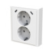  - SOCKET 2G 16A UKJ 0X USB C+C MWT IMP - 1