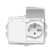 Pintapistorasia IP44 AquaBest - PISTOR. AQUAB 2S/16A/250V/IP44 PPR 0X VA - 1