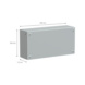 Metallikotelo Spacial SBM - RIVILIITINKOTELO FE 200X400X120 - 2