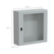 Sein&auml;kaappi Spacial S3X RST - SEIN&Auml;KAAPPI RST 600X600X200MM IP66 - 2