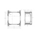 Plastic cabinet ARCA - PC CABINET ARCA 404021T 400X400X210MM - 2