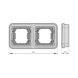  - SURFACE FRAME 2G FLUSH MNT HORIZ IP55 WT - 2
