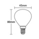  - LED LAMP P45 4W/822 360lm E14 - 2