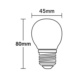  - LED LAMP P45 2,2W/827 470lm E27 - 2