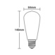  - LED LAMP ST64 3,4W/822 300lm E27 DIM - 2