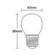  - LED LAMP P45 3,4W/818 150lm E27 DIM - 2