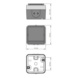  - SOCKET OUTLET 1G 16A IP55 PPJ GY - 2