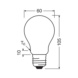 LED lamp CLASSIC A LED PERFORMANCE DIM matte - LED LAMP CLA 7,8W/830 1055lm E27 DI FR - 2