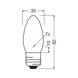 LED-kynttil&auml;lamppu CLASSIC B VALUE ei -himmennett&auml;v&auml;, matta - LED-LAMPPU CLB 5,9W/840 806lm E27 FR - 2