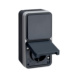  - SOCKET OUTLET 1G 16A 6/10A IP55 PPJ GY - 1