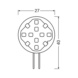 LED-lamppu PIN ROUND 12V LED PERFORMANCE DIM - LED-LAMPPU PIN ROUND 1,3W/827 90lm DIMG4 - 2