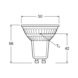 LED-kohdelamppu PAR16 LED VALUE 3,1W - LED-LAMPPU 3,1W/865 350lm GU10 120D - 2