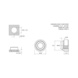 Thread-forming nut WECLS - SELF CLINCH NUT WECLS A2 M2,5-2 - 2