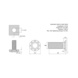 Press-in screw WEHFHS - HIGH STRENGTH STUD WEHFHS A2 M6X30 - 2