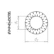 Serrated lock washer, double serrated washer - 2