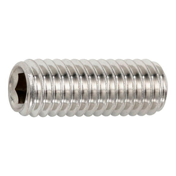 Set screw, flat tip with hexagon socket - DIN 913-A2 M6X35