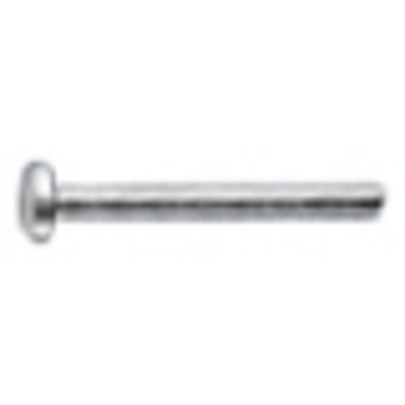 Round head screw, head with straight groove