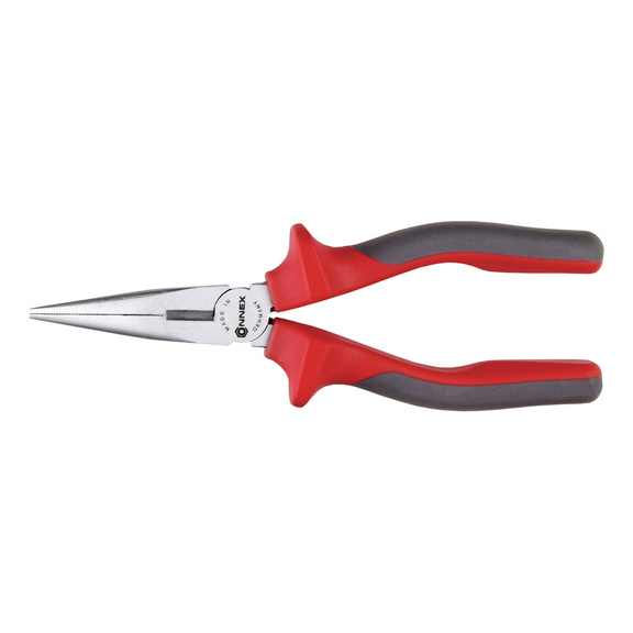 Flat round nose pliers - SNIPE NOSE SIDE CUTTING PLIERS 200MM