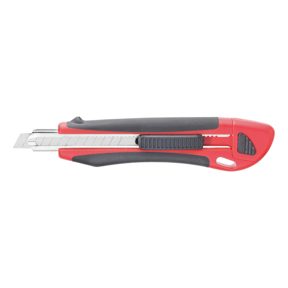 Retractable utility knife, 9&nbsp;mm - SNAP-OFF UTILITY KNIFE 9MM PLASTIC 3 BLA