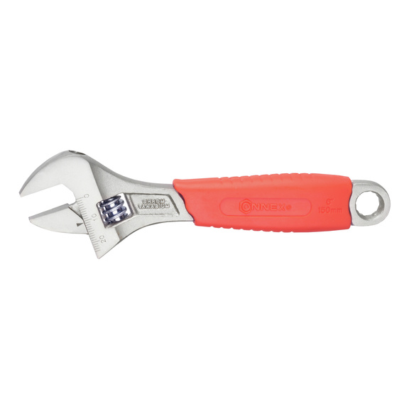 Wrench, TPR handle - ADJUSTABLE WRENCH 200MM TPR HANDLE