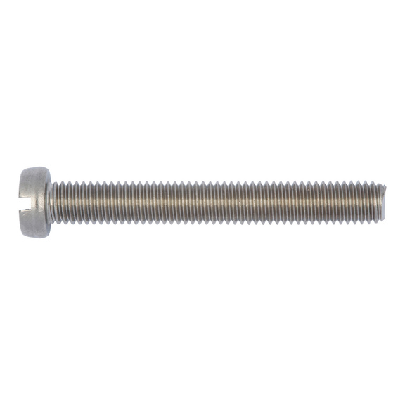 Slotted screw, wide cylinder head