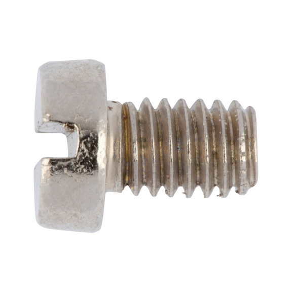 Slotted screw, cylinder head - DIN 84 M3X30 BRASS/NICKEL