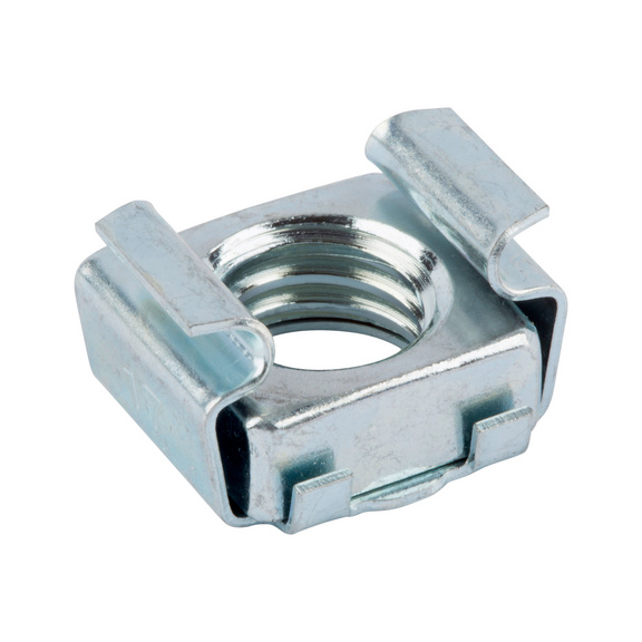 Cage nut - CAGE NUT SQUARE M8 3,2-4,3 ZN