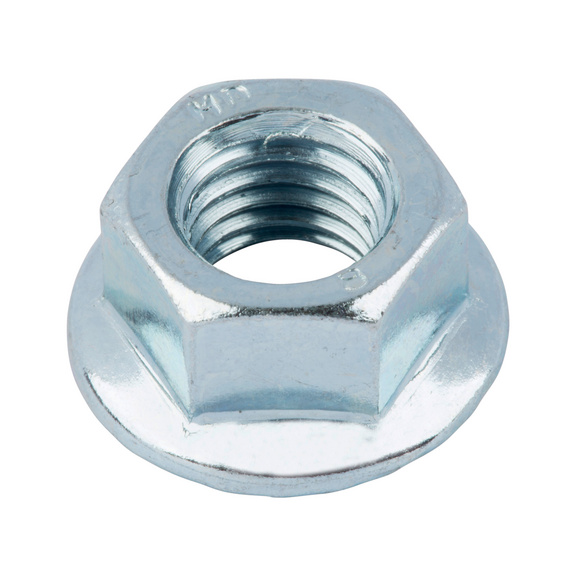 Flanged hex nut - DIN 6923-8 ZN M16 WITHOUT SERRATION