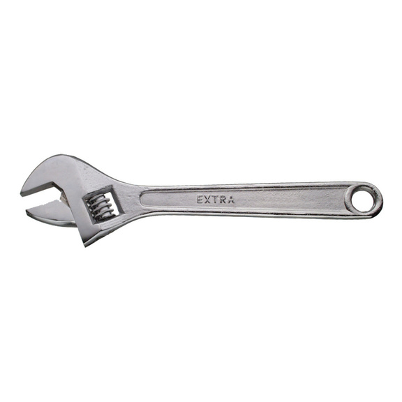 Adjustable wrench, chrome - ADJUSTABLE WRENCH 200MM CHR. PLATED