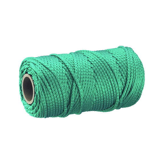 Polypropylene string 1.7 mm green - PP CORD 1,7MM, 50M DARK-GREEN