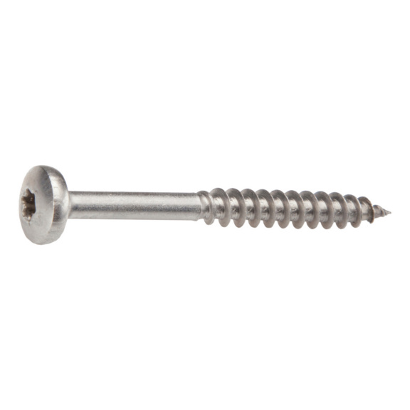 Fix master Chipboard screw, cylinder head, A2, TX - CBS EN14592 PAN PART A2 TX25 6X80