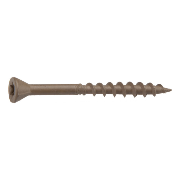 Fix master Terrace screw AISI410, TX Stainless steel AISI410, brown