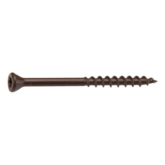 Fix master Terrace screw AISI410, TX Stainless steel AISI410, dark brown