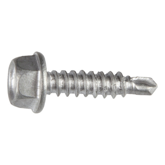 Drilling screw, hexagon head, with lapping bit PIASTA - PIASTA A2/BI DIN 7504-K 4,8X25 RED.POINT
