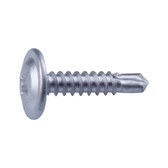 Pan head drilling screw (KFR), PH head with Phillips groove PIAS stainless AISI410 - PIAS MOD.TRUSS HEAD 4,2X16 A410 RUSP