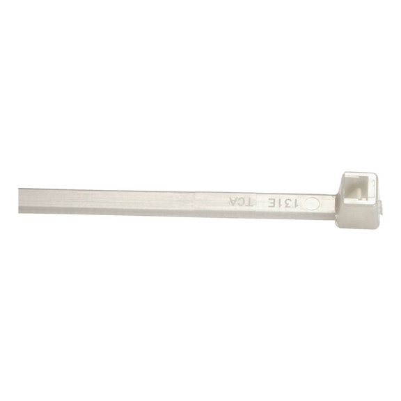 Cable tie, normal, metal lug - CABLE TIE METAL LOCK 4,8X361 WHITE