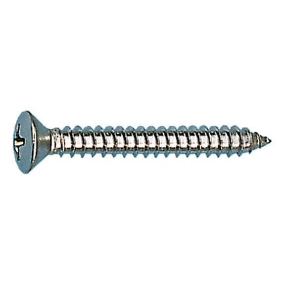 Tapping screw, rounded countersunk head, TX - 1