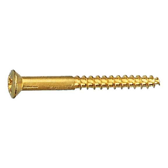 Fix master Wood screw, oval head - DIN 7995 BRASS 5,0X60