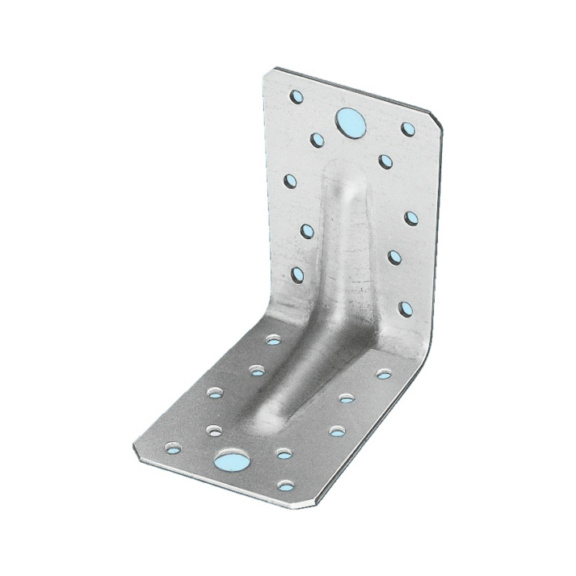 Angle bracket, reinforced, HDG